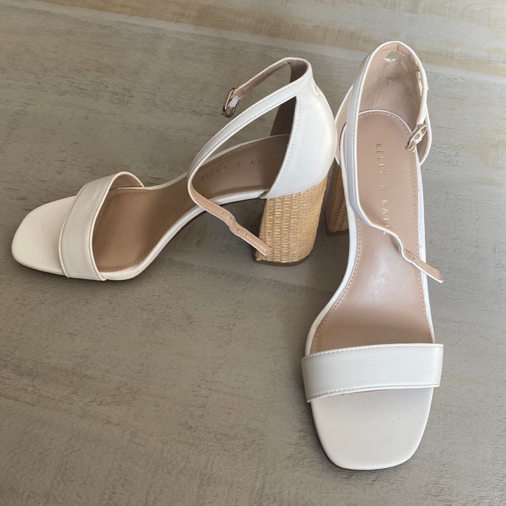 Kelly & Katie White Heels
